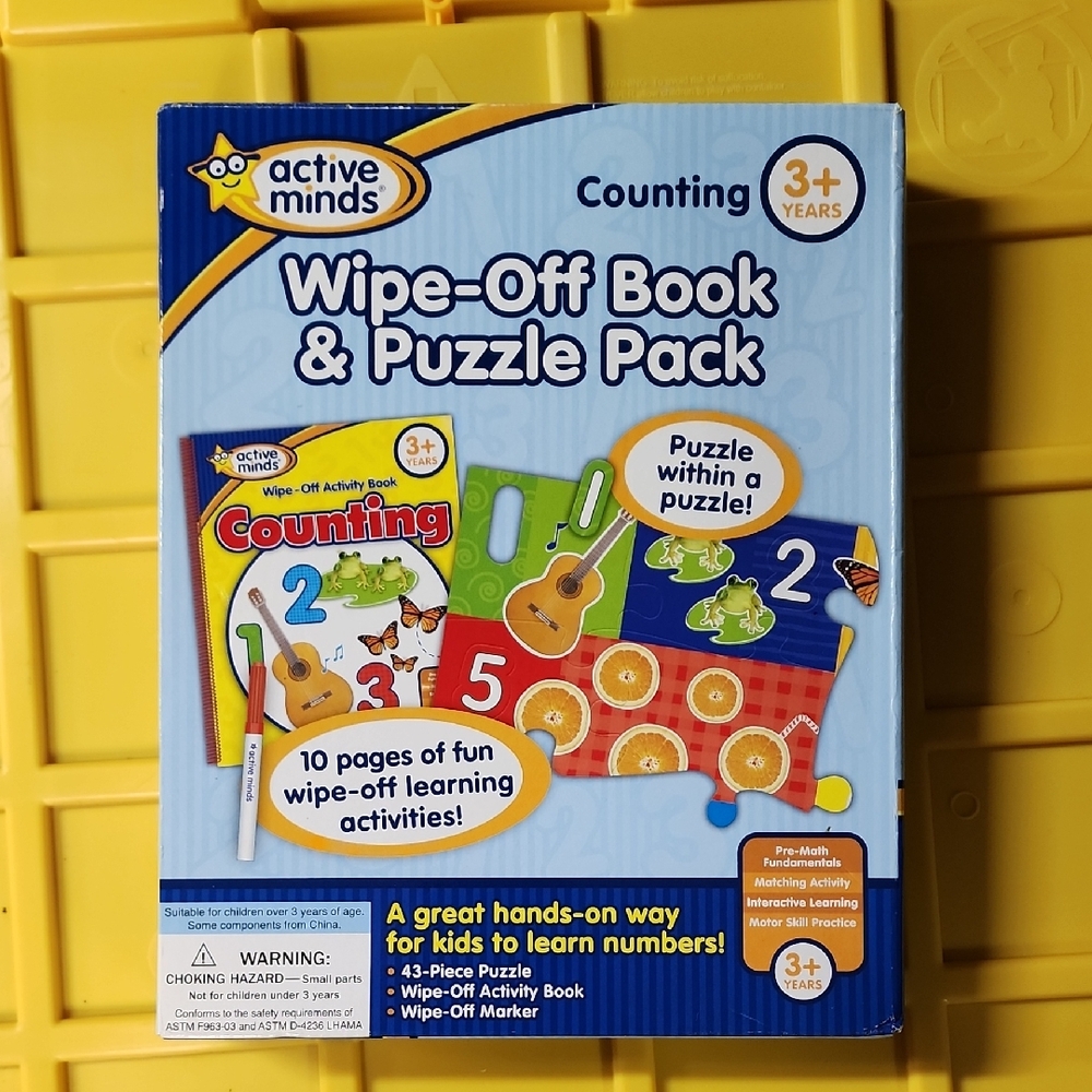 Counting Wipe-Off Book & Puzzle Pack